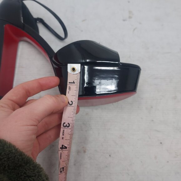 Christian Louboutin Black Sandaloo Patent Platform Sandal - Picture 13 of 13